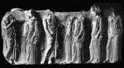 Фриз храма Парфенон. V в. до н. э. Афины.