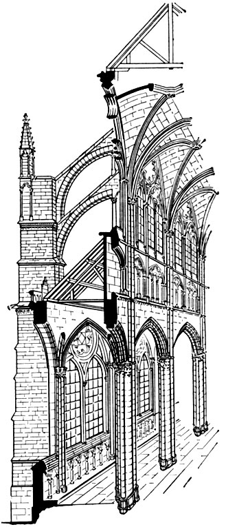 Рис. 19. Амьенский готический собор (Франция, 1220-1270 гг.)
