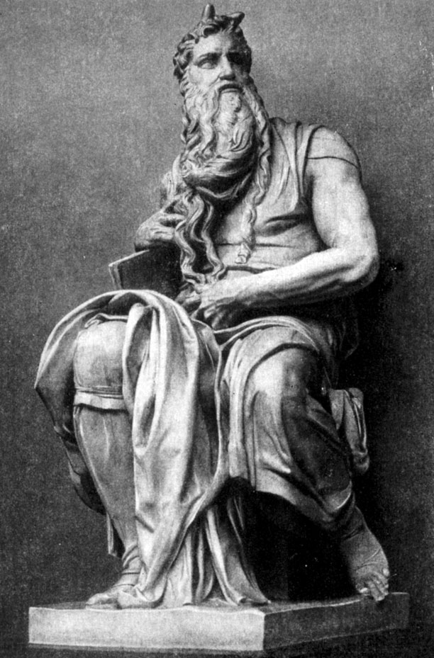 Микельанджело. Моисей. 1513-1516 гг. Мрамор. Рим, Сан-Пьетро из Винколи