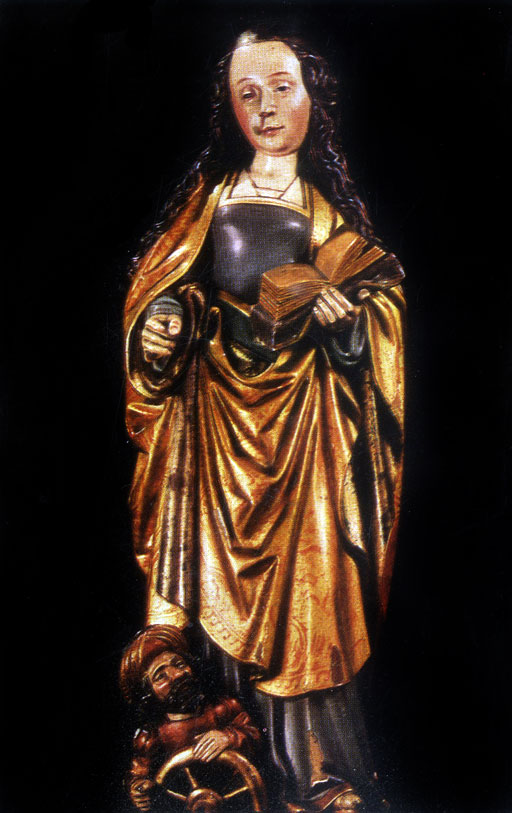 Niederländischer Bildhauer. (tätig Anfang des 16 Jh. in Mechein). Die hl. Katharina. Um 1515-1620