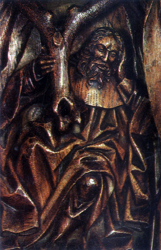 Niederländischer Bildhauer. (tätig Anfang des 16. Jh. in Antwerpen). Das Leben Christi und die Wurzel Jesse. Detail vom Altar