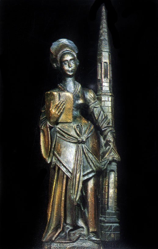Niederländischer Bildhauer (tätig erste Halfte des 16. Jh.). Die hl. Barbara